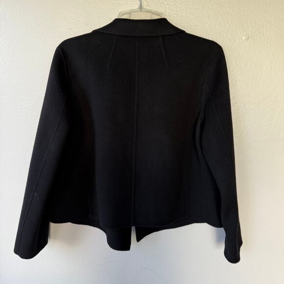 Theory Sileena Cashmere Black Soft Open front Jacket size L - Picture 6 of 9